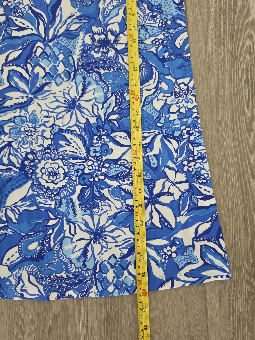 NWT Lilly Pulitzer Blue and White Floral Sleeveless Dress - Picture 9 of 9